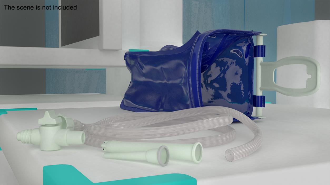 3D model Reusable Enema Bag Colonic Kit