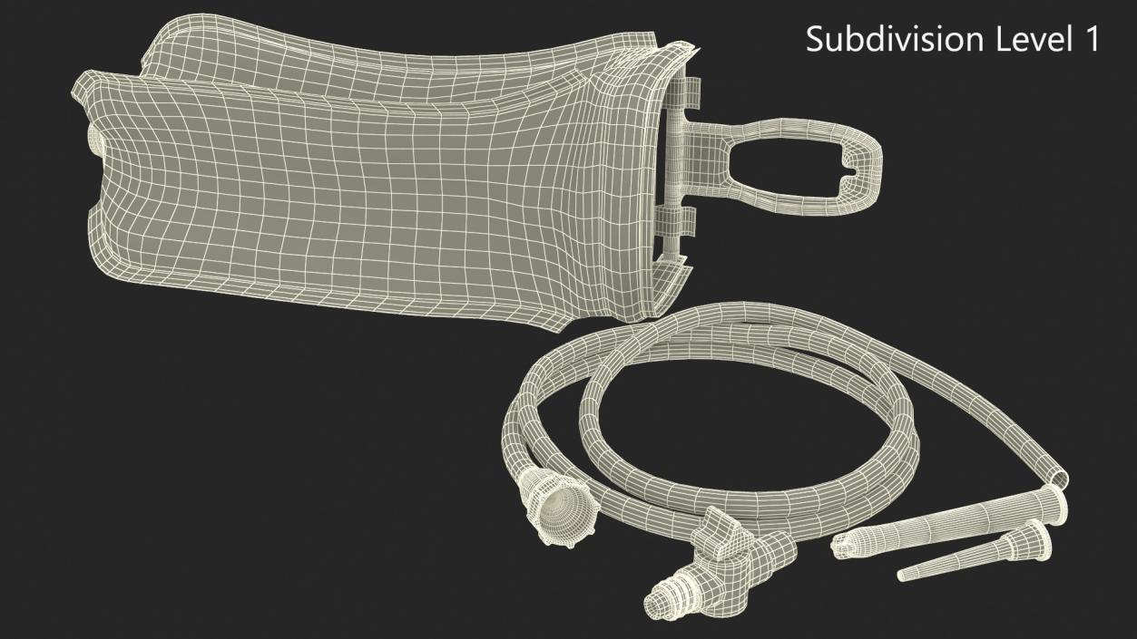 3D model Reusable Enema Bag Colonic Kit