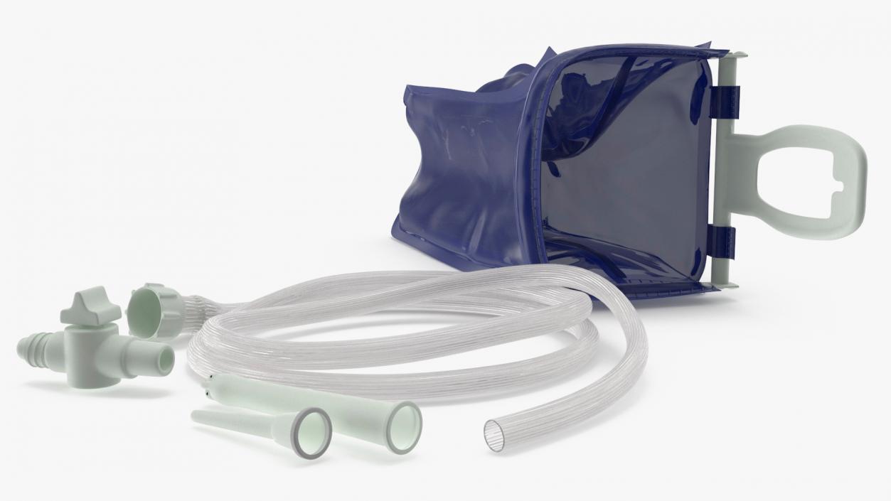 3D model Reusable Enema Bag Colonic Kit