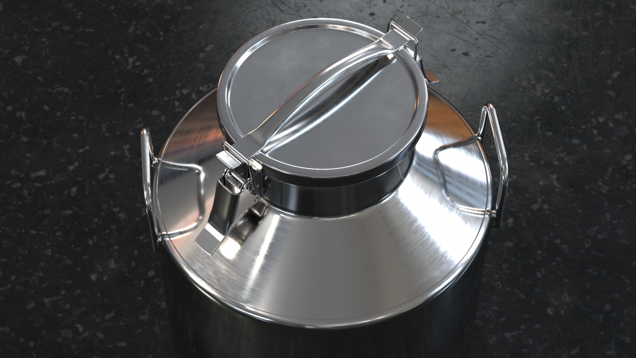 3D Milk Bucket Stainless Steel 40 Liter