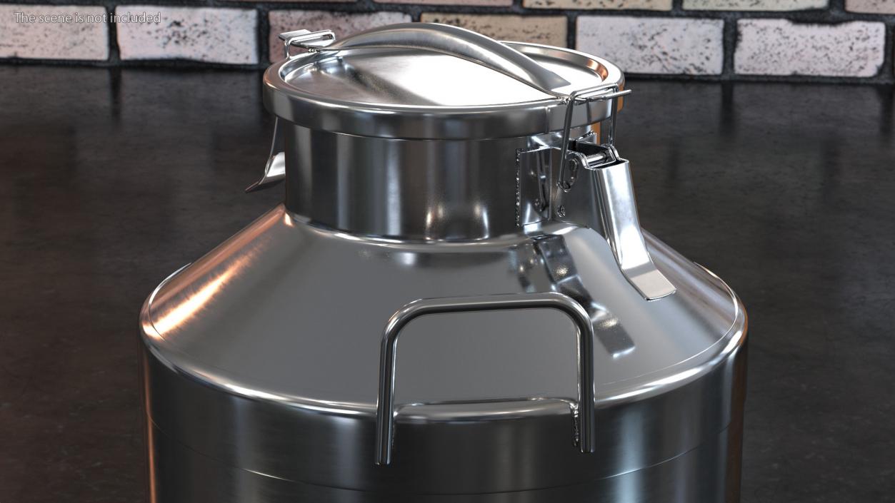 3D Milk Bucket Stainless Steel 40 Liter