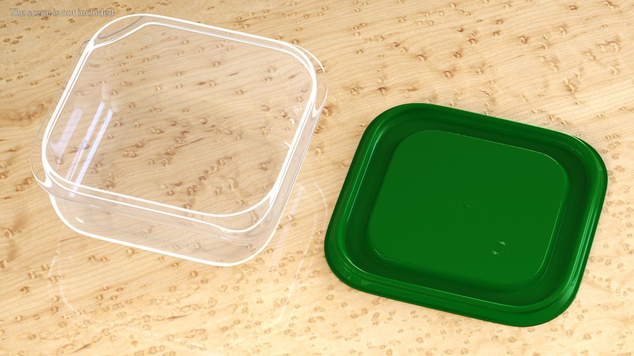 3D model Plastic Food Storage Containers Set