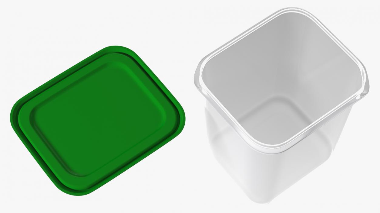 3D model Plastic Food Storage Containers Set