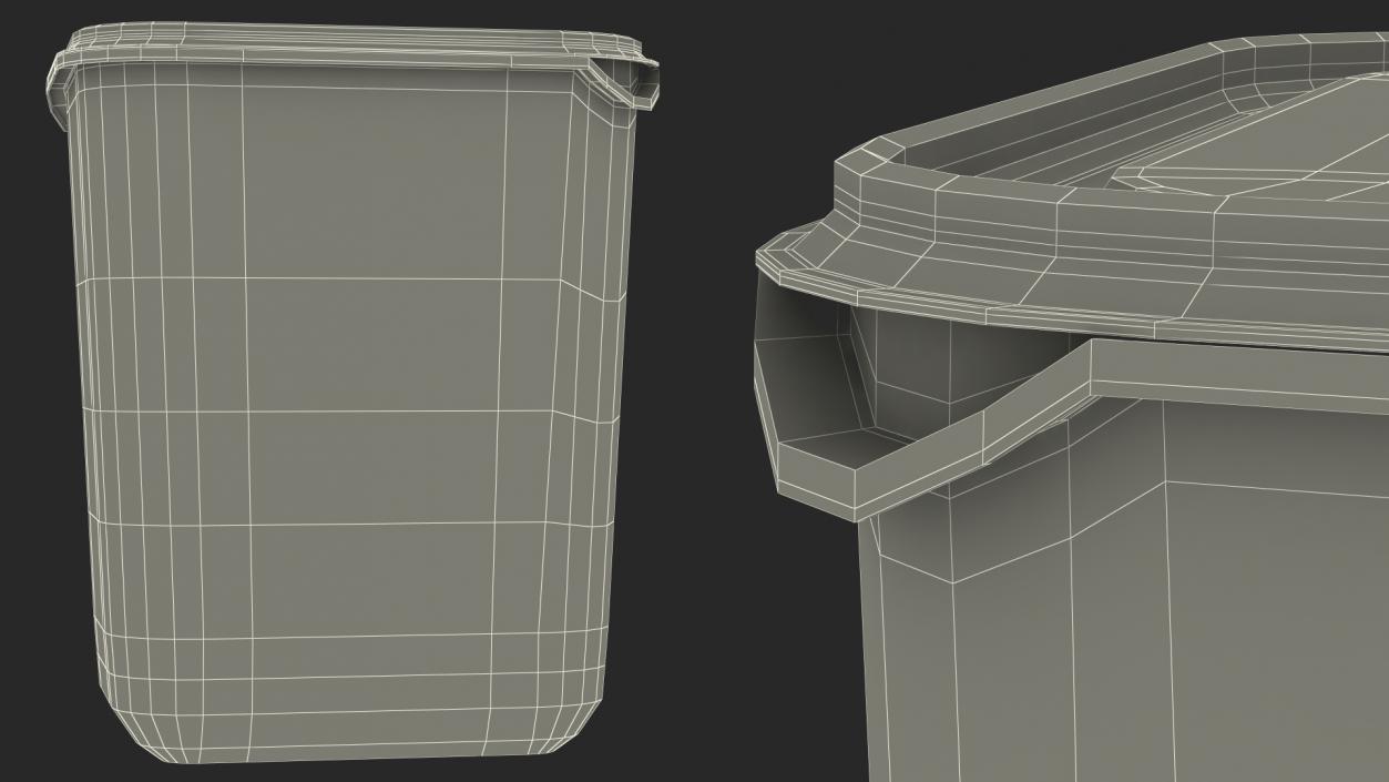 3D model Plastic Food Storage Containers Set