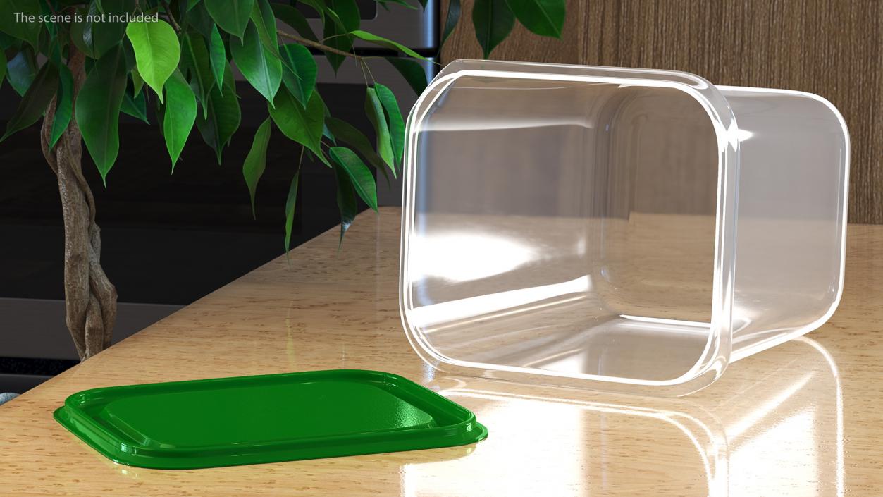 3D model Plastic Food Storage Containers Set