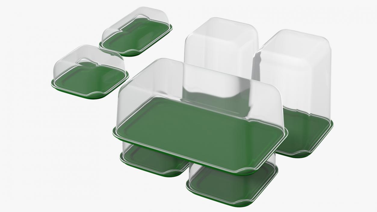 3D model Plastic Food Storage Containers Set