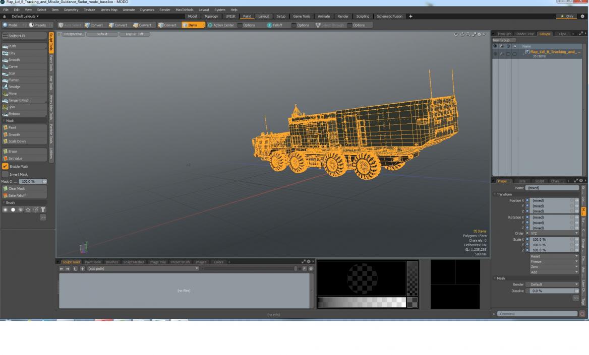 3D Flap Lid B Tracking and Missile Guidance Radar