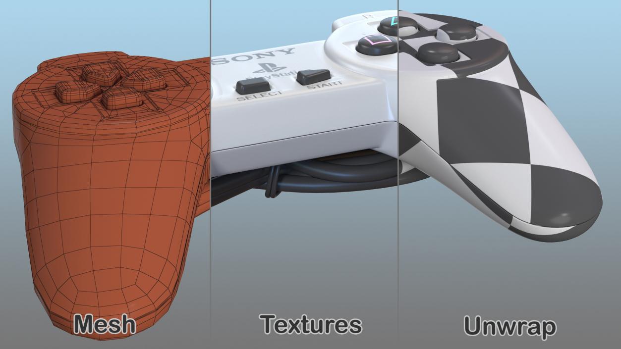 3D model Sony Playstation Classic Controller