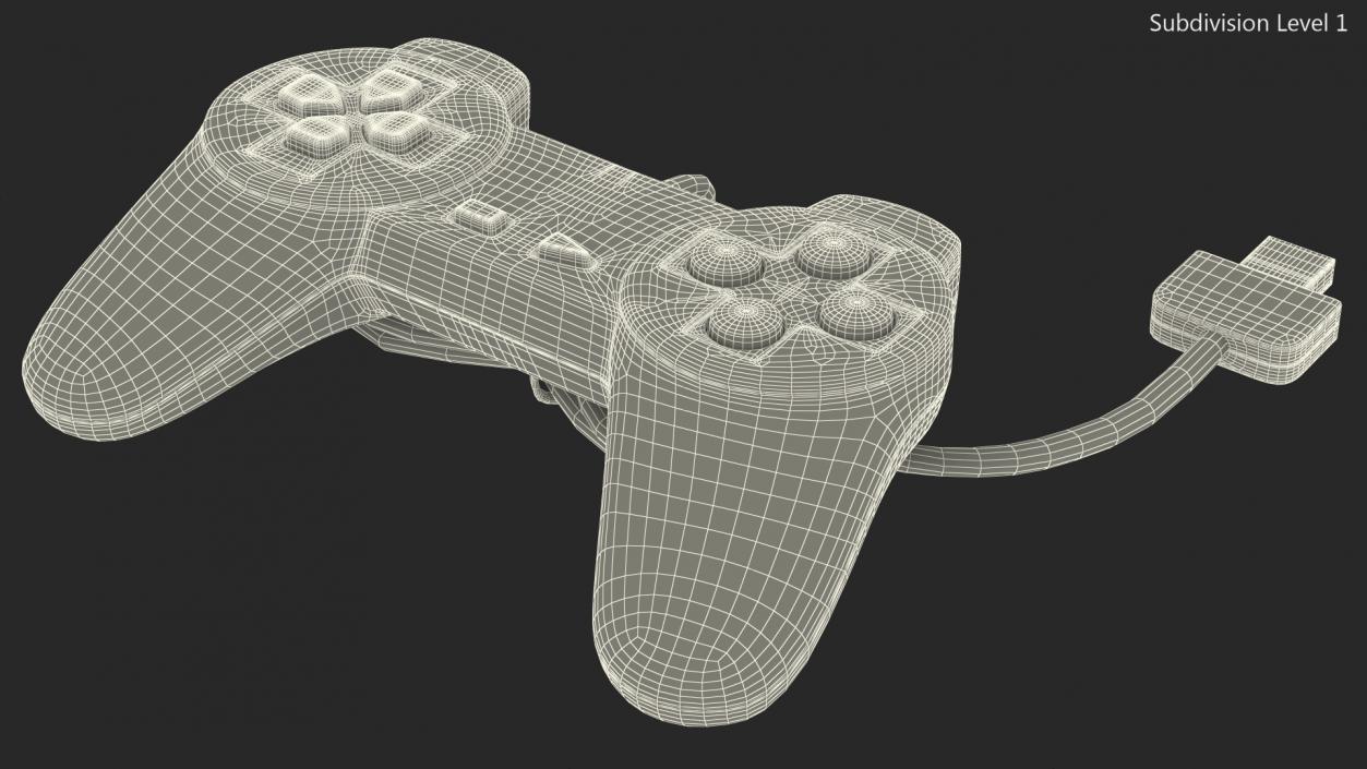 3D model Sony Playstation Classic Controller