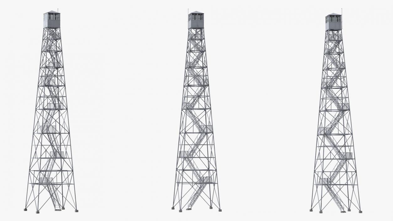 3D Fire Lookout Tower model