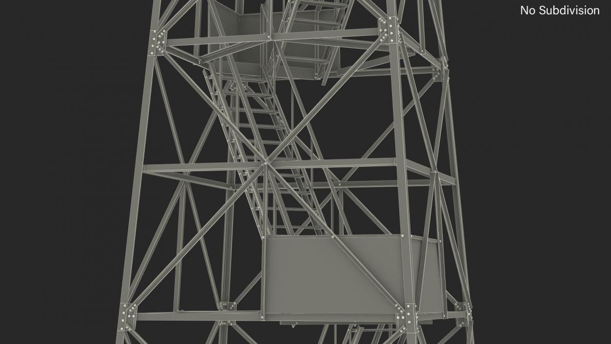 3D Fire Lookout Tower model