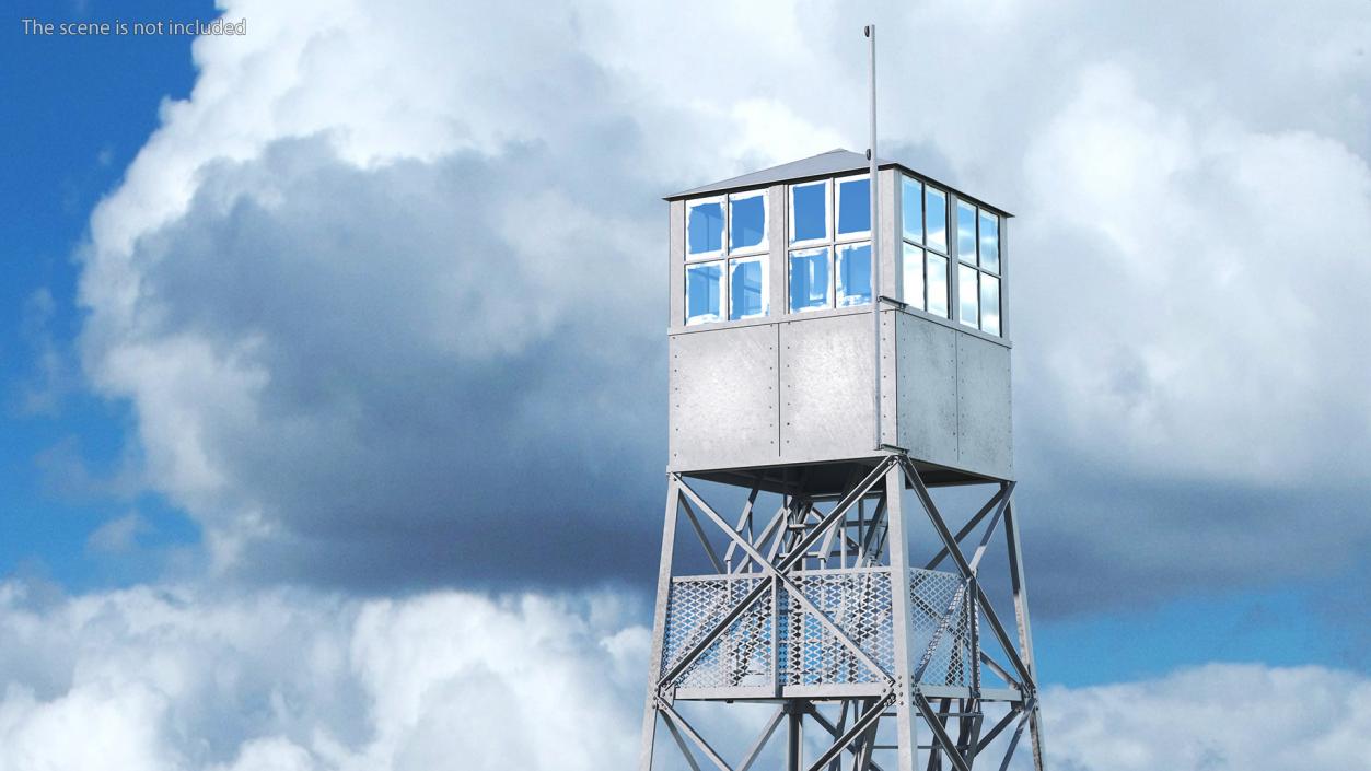 3D Fire Lookout Tower model