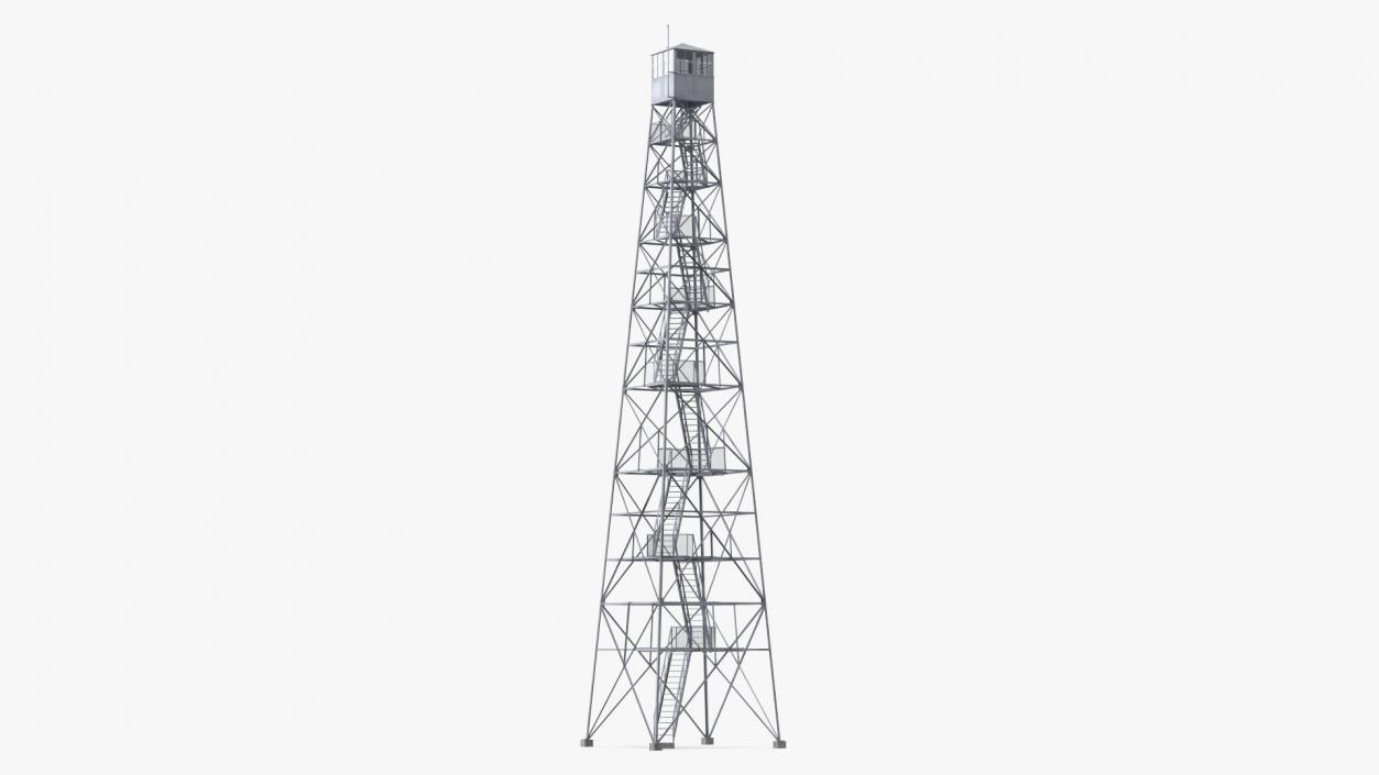 3D Fire Lookout Tower model