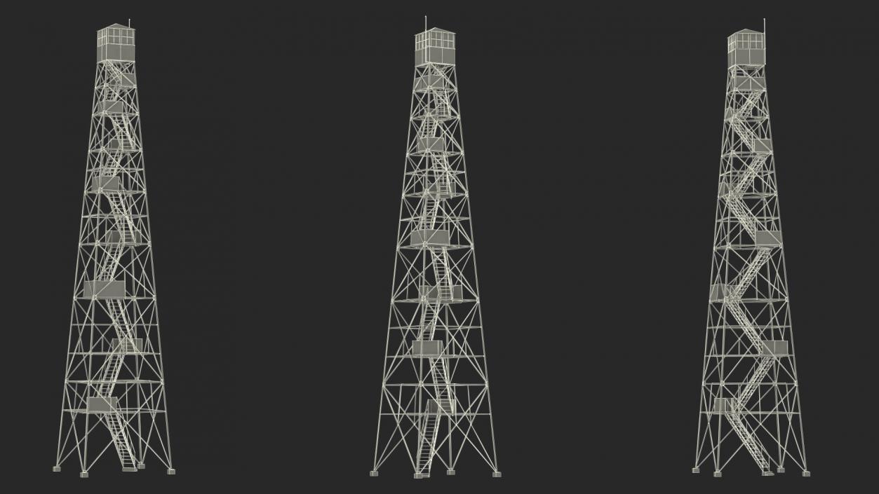 3D Fire Lookout Tower model