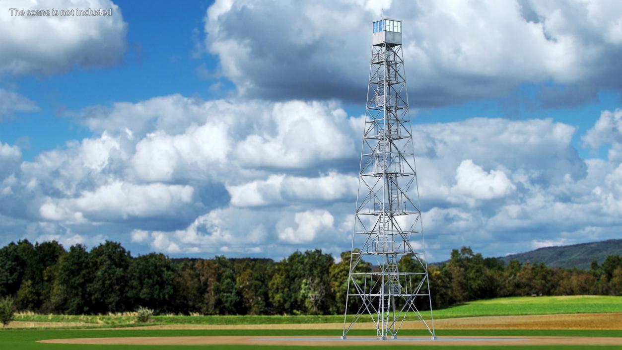 3D Fire Lookout Tower model