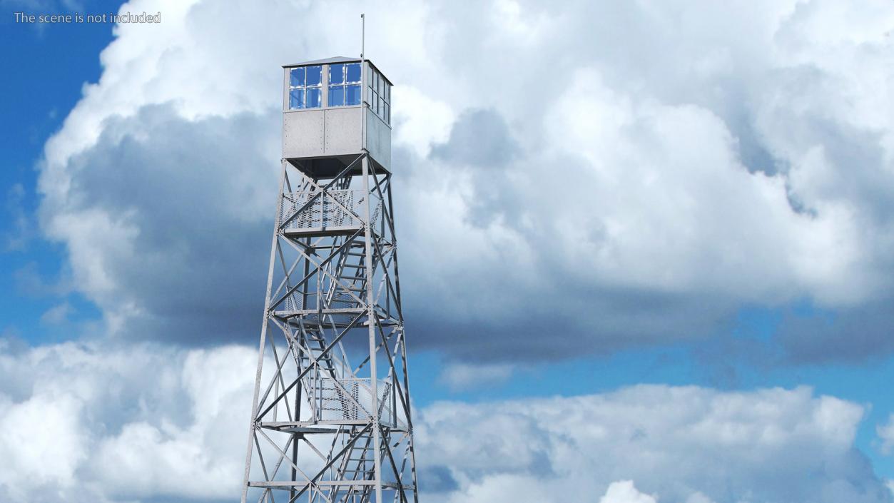 3D Fire Lookout Tower model