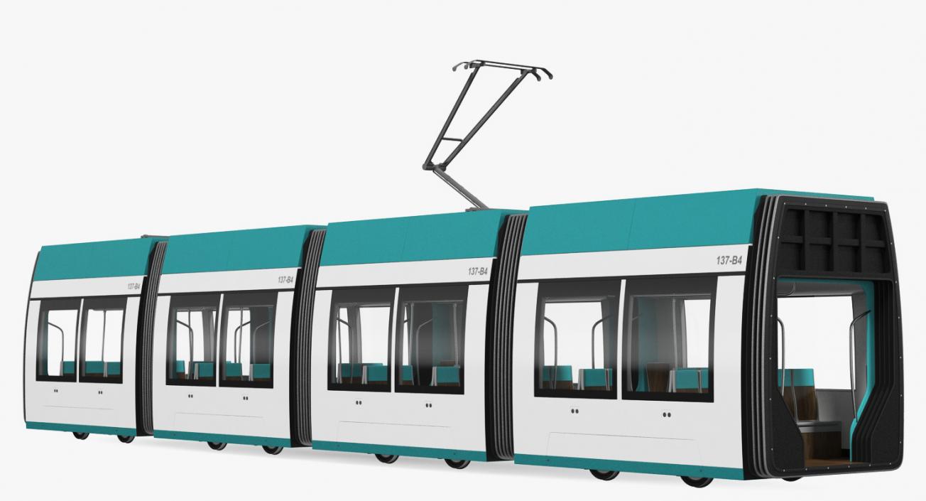 3D model Tram Wagon