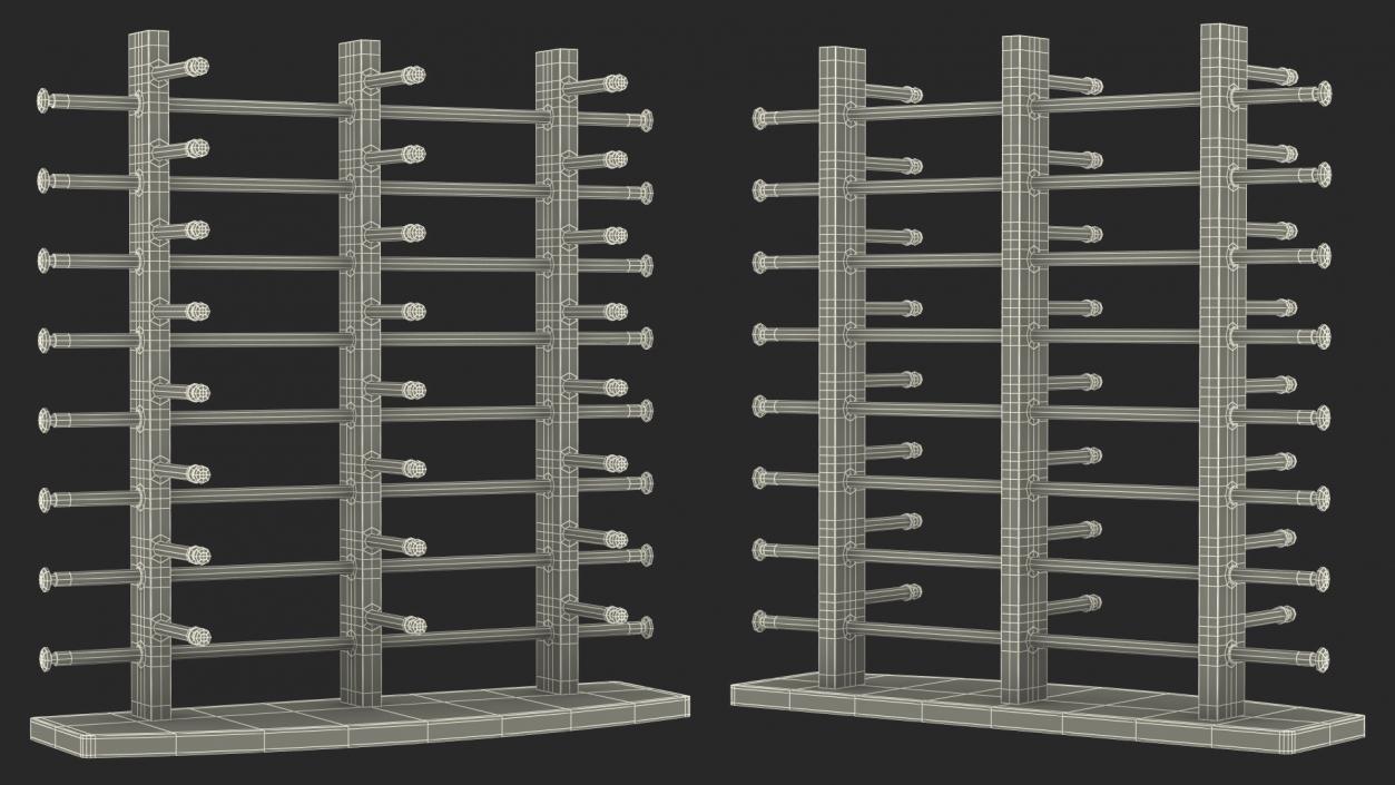 3D Wooden Display for Glasses