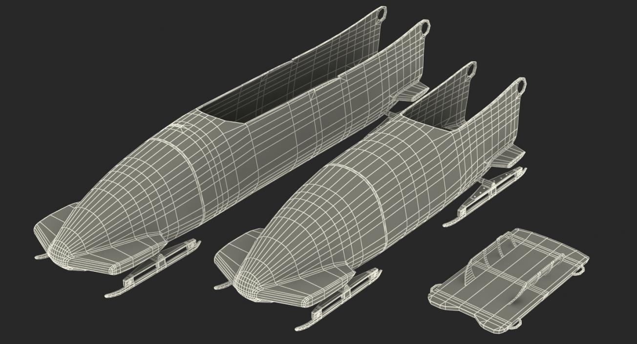 Olympic Sleds Collection 3D model