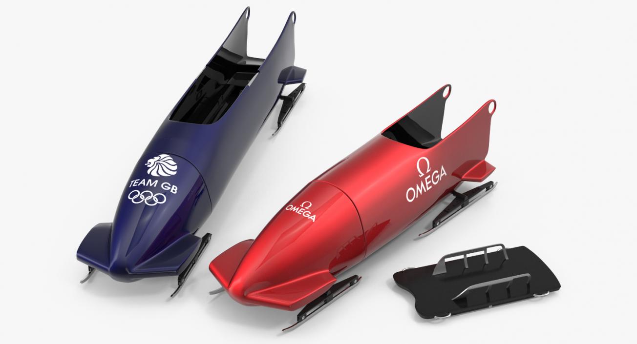 Olympic Sleds Collection 3D model