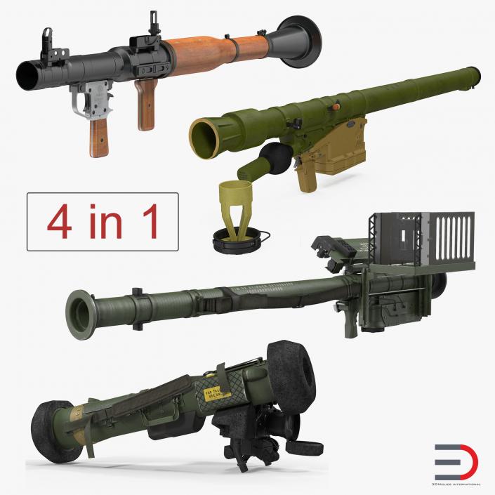 Rocket Launchers Collection 3D