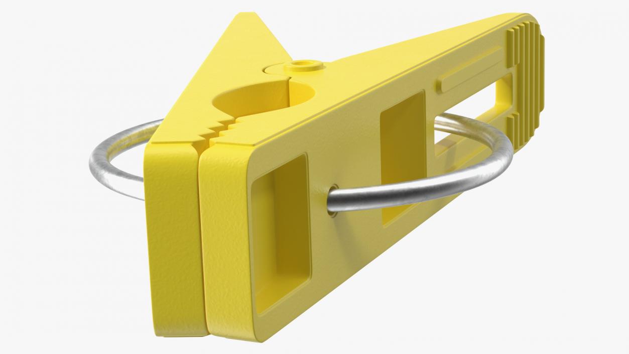 3D model Plastic Clothespin Yellow