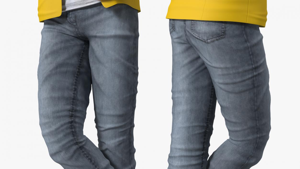 3D Teenage Boy Fashionable Style Standing Pose model