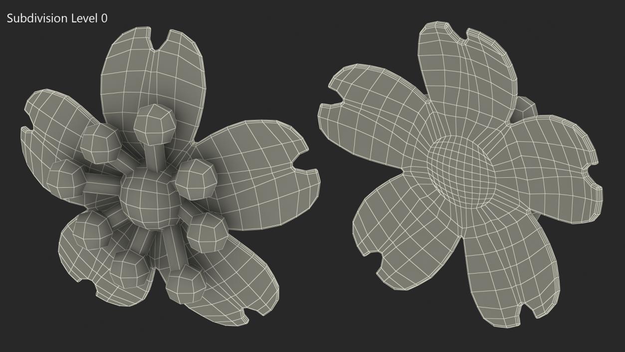 3D model Cherry Blossom Emoji