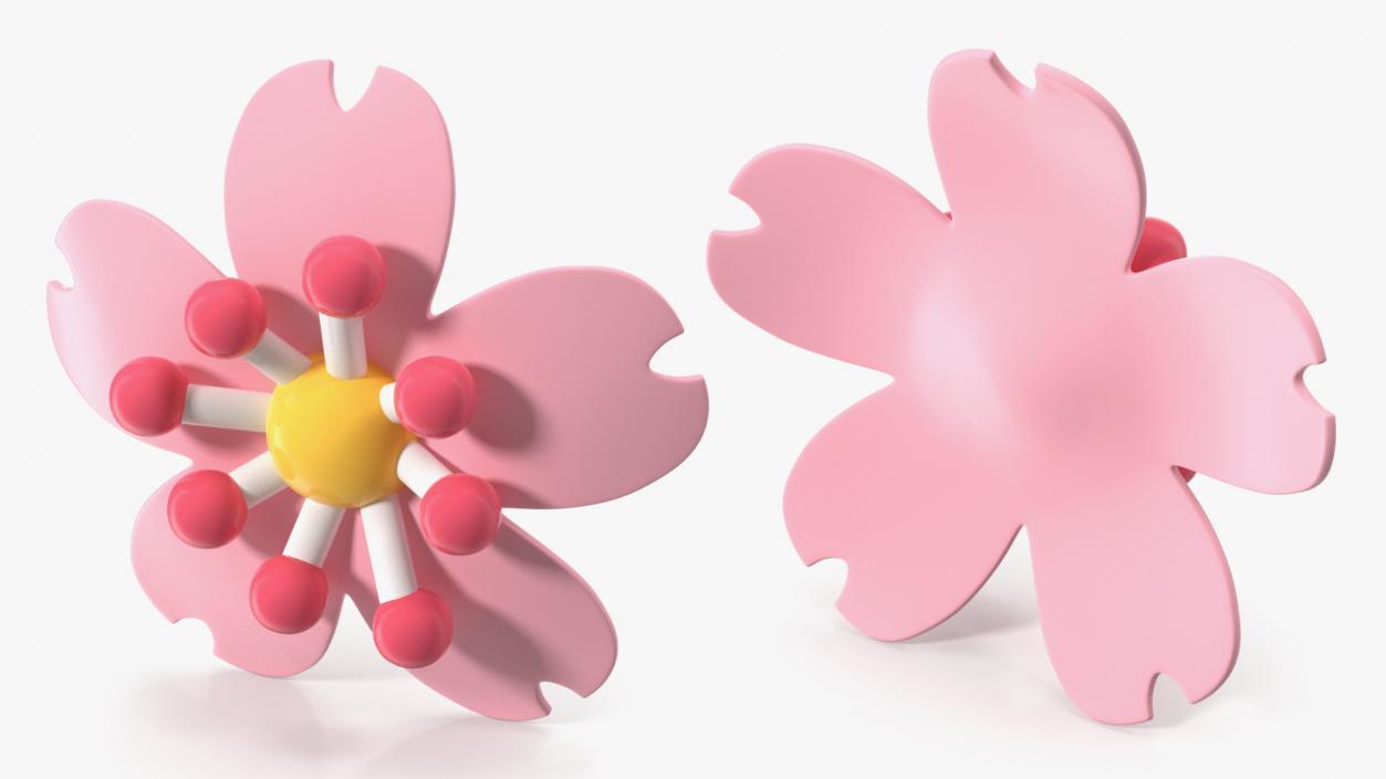 3D model Cherry Blossom Emoji