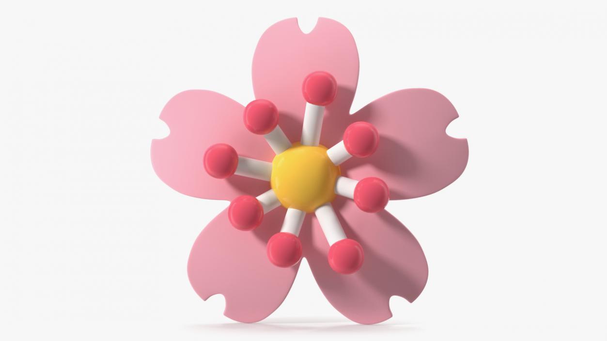 3D model Cherry Blossom Emoji