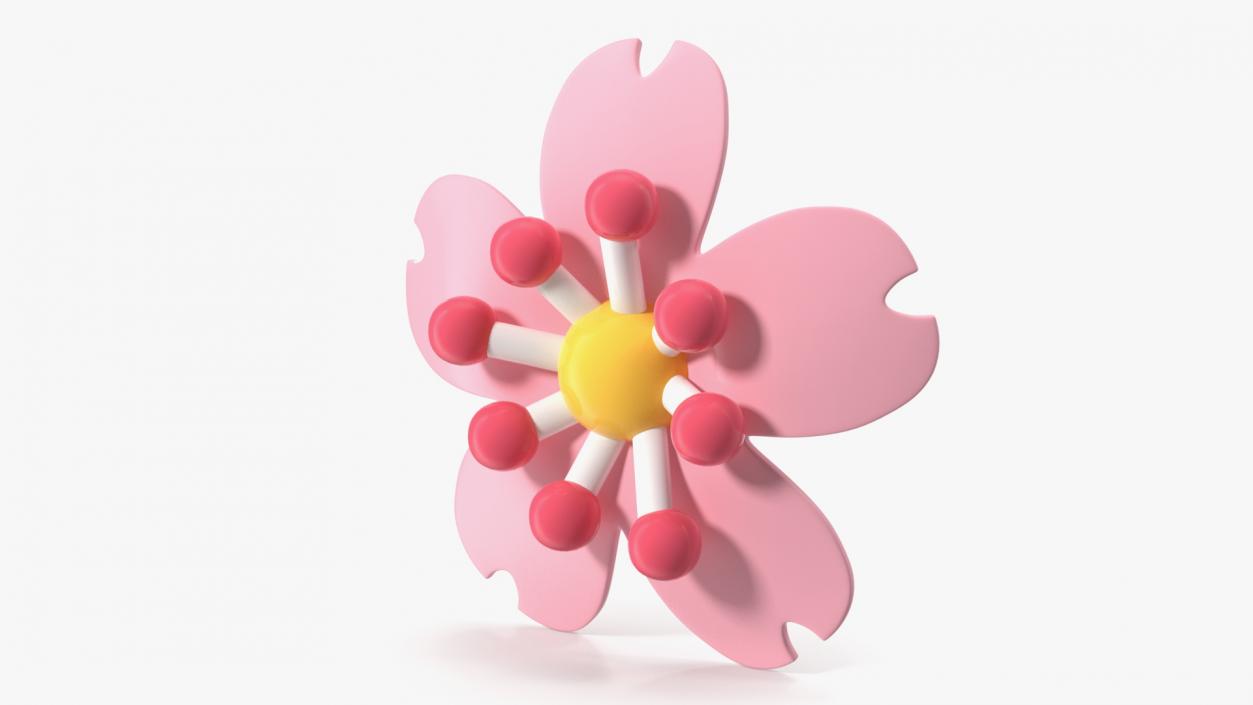 3D model Cherry Blossom Emoji