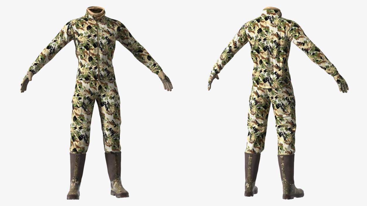 Hunting Suit Forest Camo 3D model