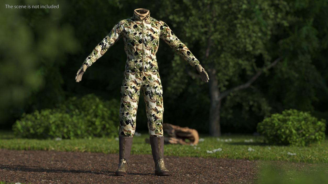 Hunting Suit Forest Camo 3D model