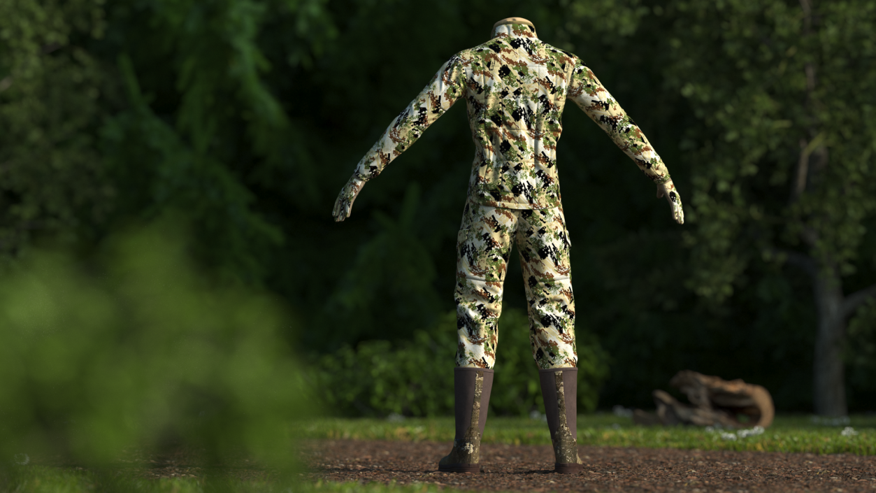 Hunting Suit Forest Camo 3D model