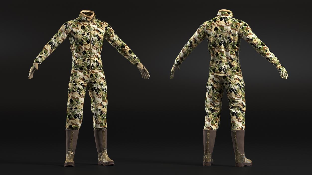 Hunting Suit Forest Camo 3D model