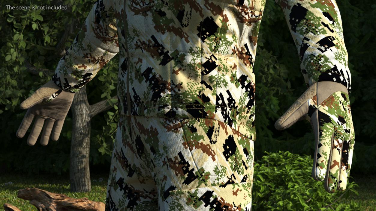 Hunting Suit Forest Camo 3D model