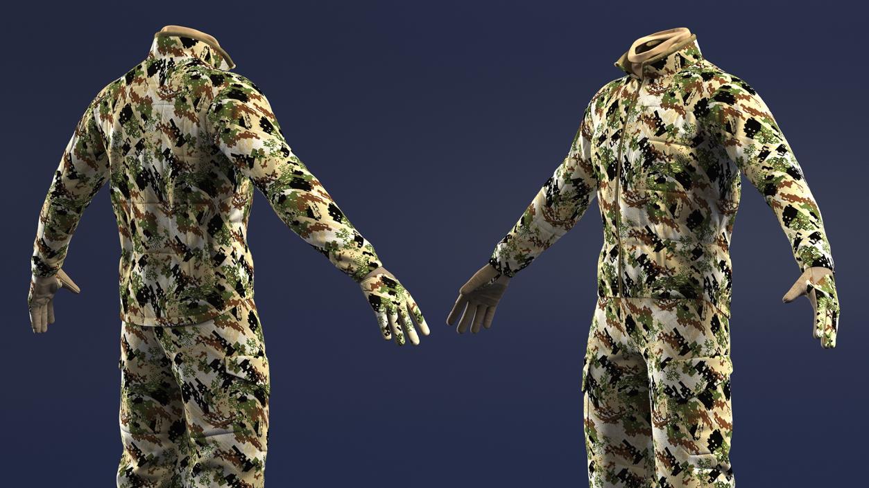 Hunting Suit Forest Camo 3D model