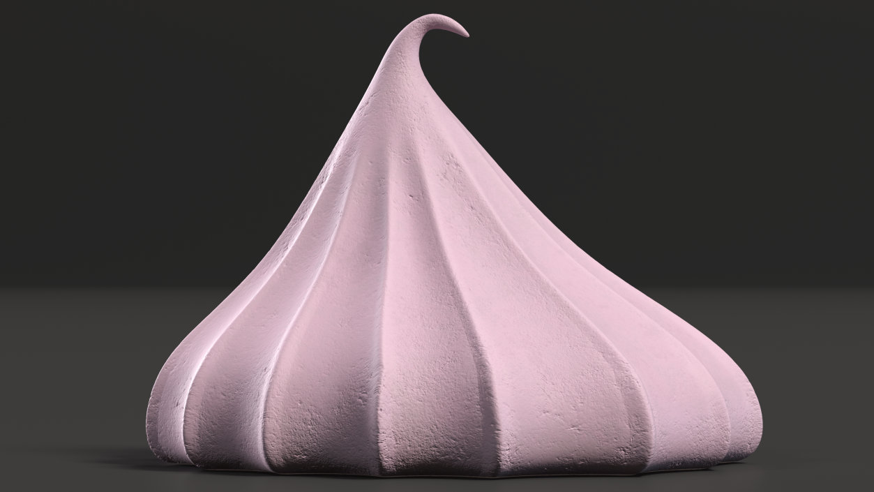 3D model Mini Meringue Cone Cookie Pink