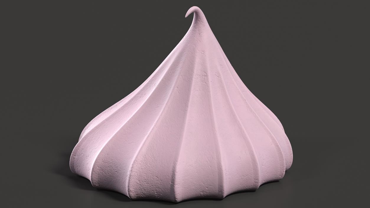 3D model Mini Meringue Cone Cookie Pink