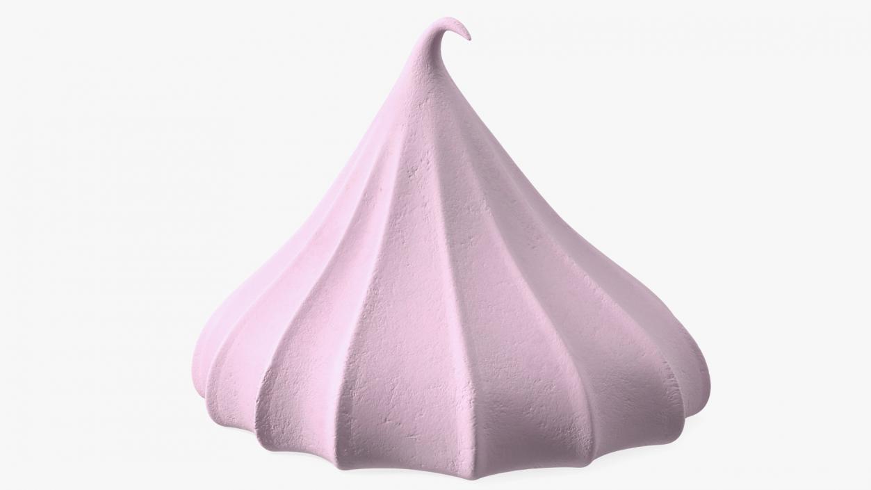 3D model Mini Meringue Cone Cookie Pink