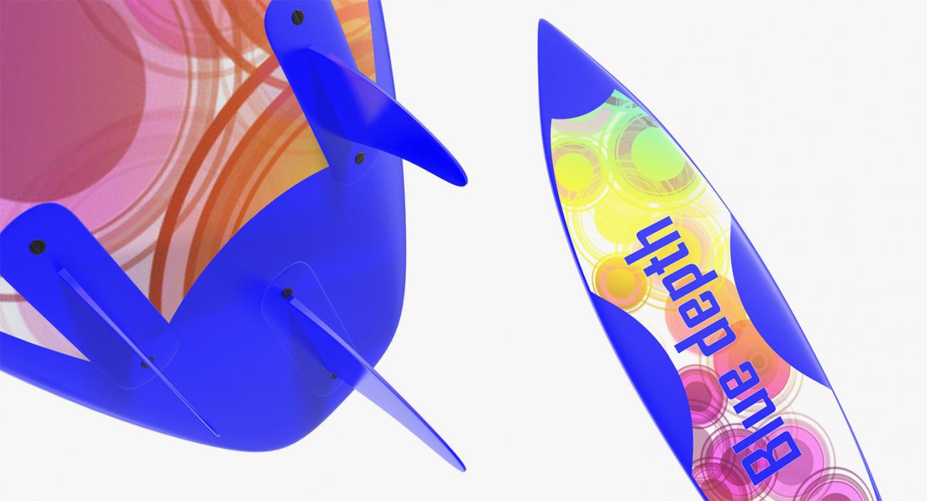 3D Surfboards Collection 6 model