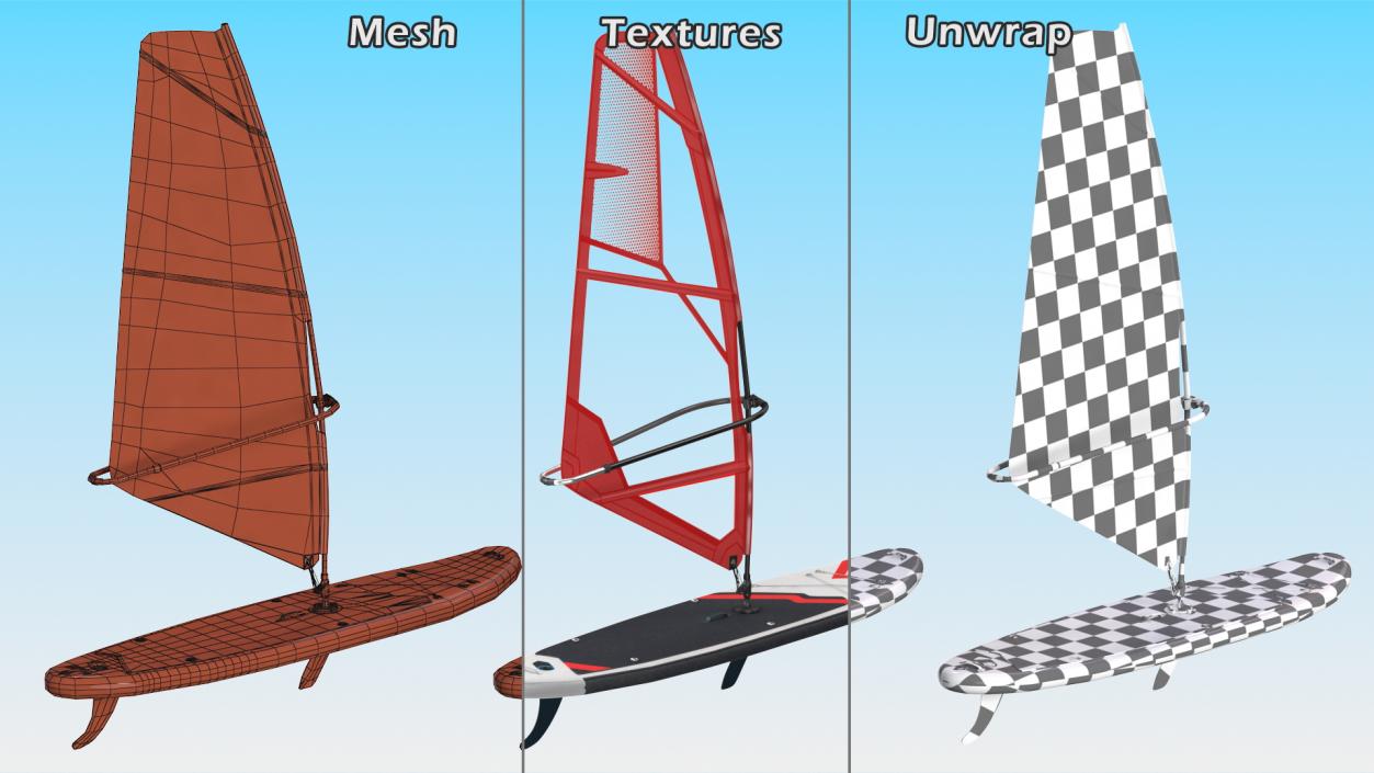 3D Surfboards Collection 6 model