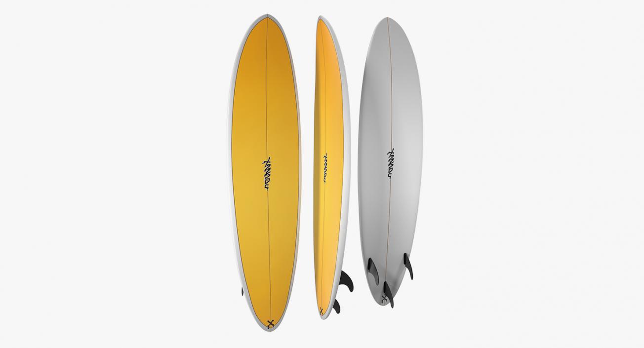 3D Surfboards Collection 6 model