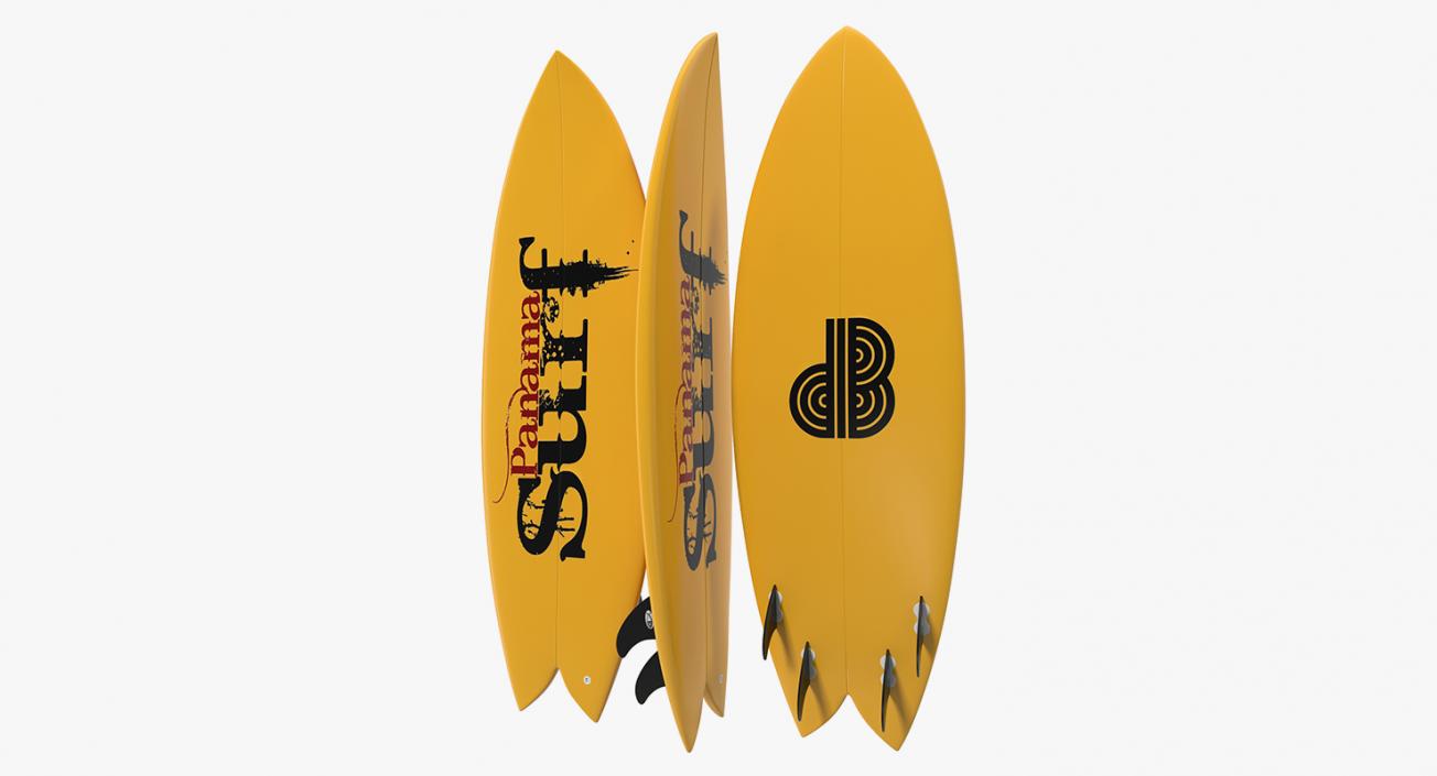 3D Surfboards Collection 6 model