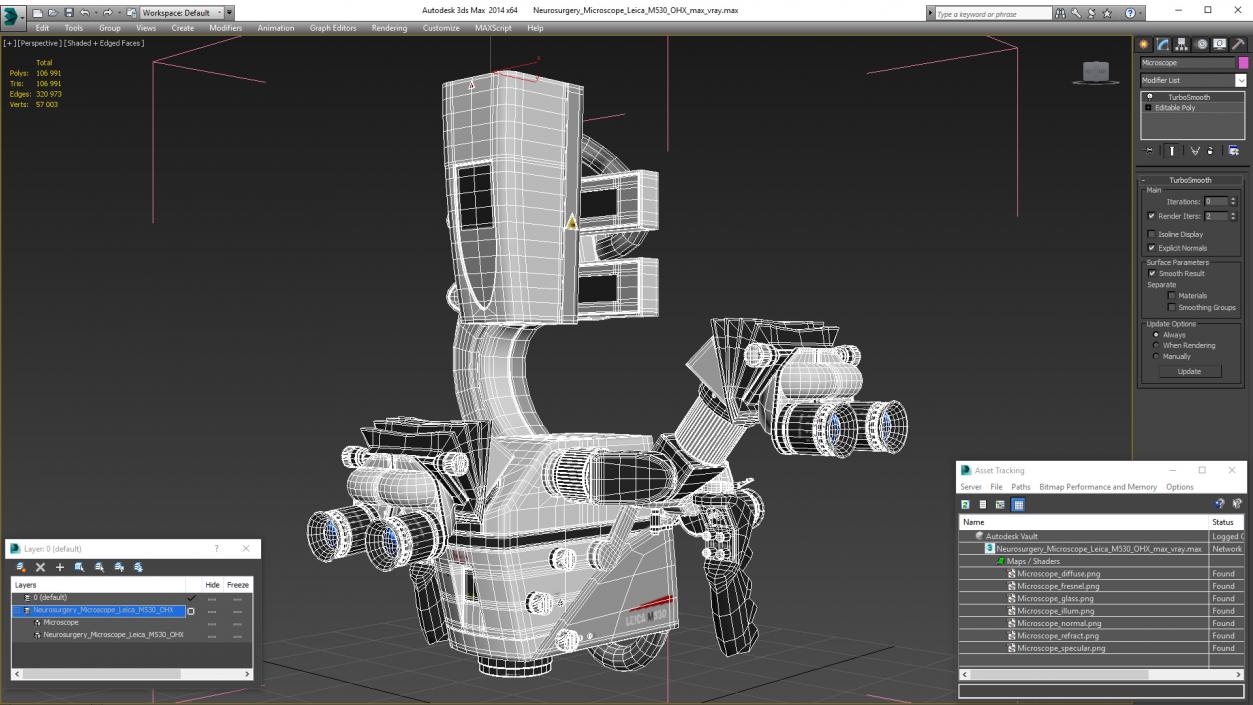 3D Neurosurgery Microscope Leica M530 OHX model