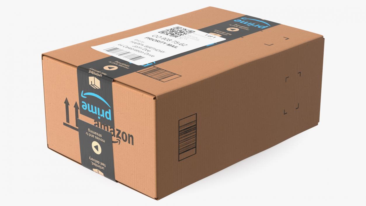 Amazon Parcels Box 30x20x14 3D