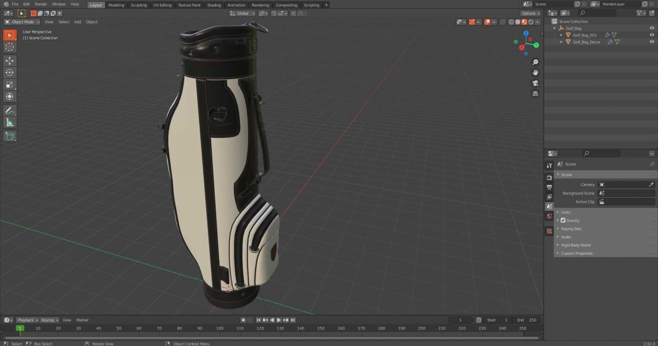 3D model Golf Bag 3