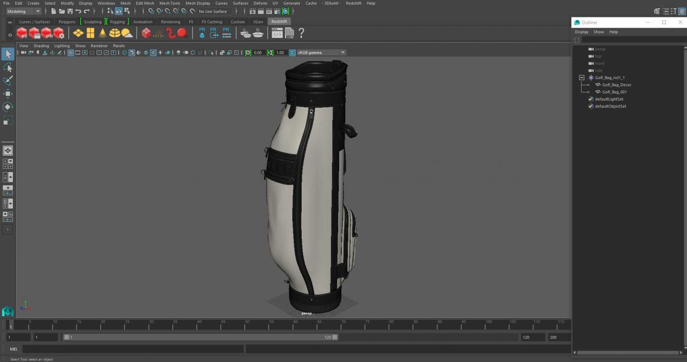 3D model Golf Bag 3