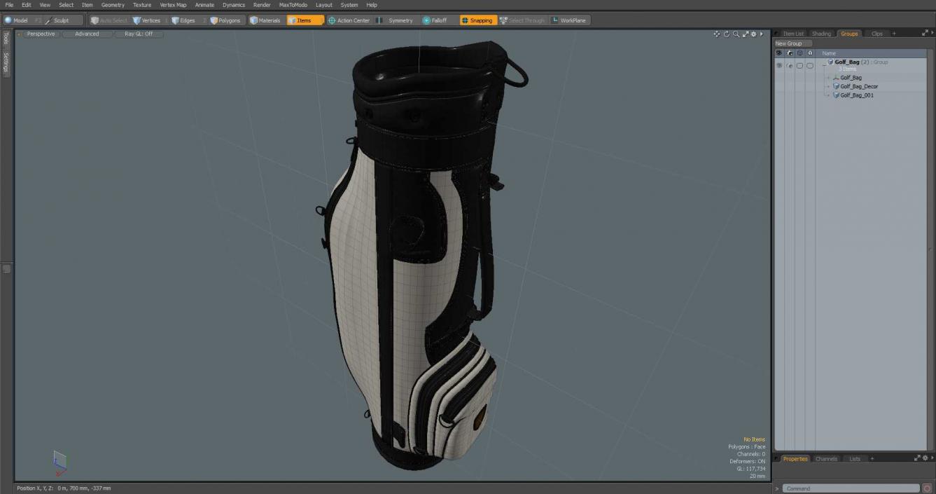 3D model Golf Bag 3