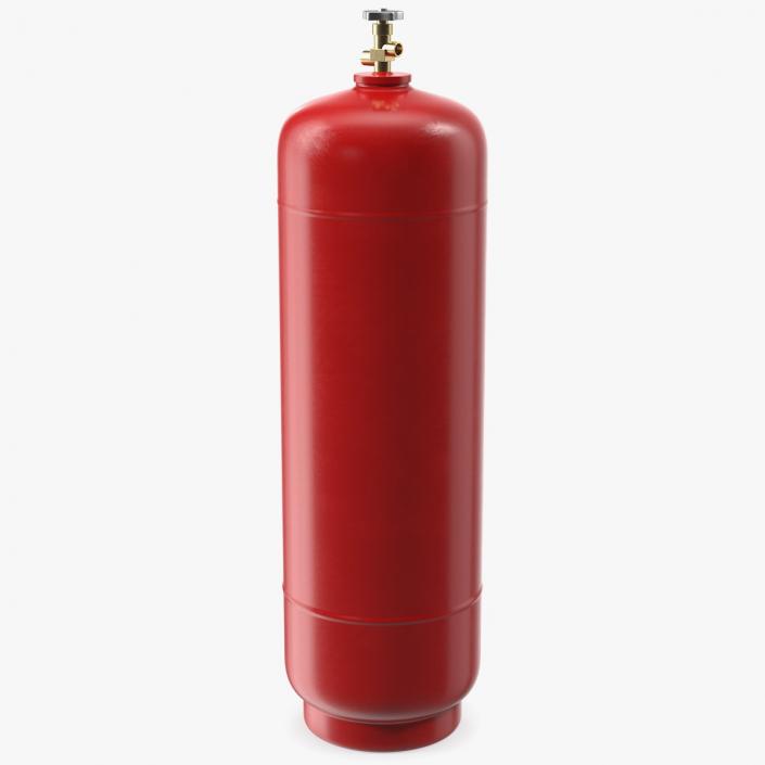 Acetylene Gas Cylinder 3D